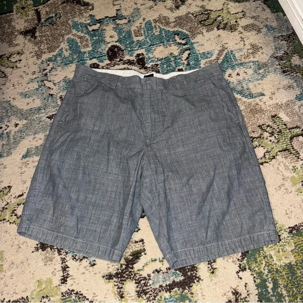 Gray J.Crew Club Chambray Cotton Shorts – Size 36W